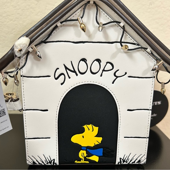 Peanuts X Kate Spade Snoopy 3D Dog House Crossbody Featuring Woodstock MSRP $449 - Picture 4 of 17